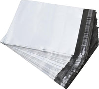 Pack of 100 Poly Mailers Shipping Bags Premium White Bags 7.75" x 10.25"