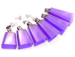 SET of 6 ACRYLIC COWBELLS 4-5-6-7-8-9" Aux Drum Kit NEW!