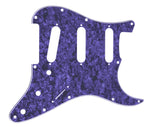 GUITAR PICKGUARD - PURPLE PEARLOID - REPLACEMENT UNIVERSAL Stratocaster FIT
