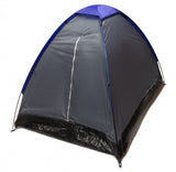 GRAY DOME CAMPING TENT 7x5' - 2 Person, Two Man GRAPHITE BLUE Sealed Bottom NEW