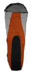SLEEPING BAG MUMMY Type 8' Foot BLACK ORANGE GREY 20+  degree  Carrying Bag