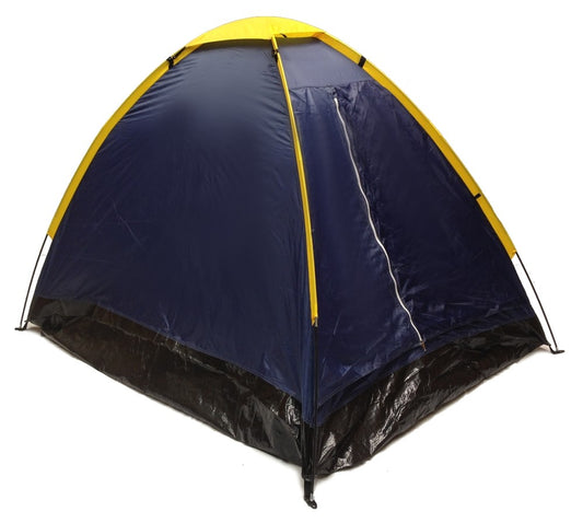 2 Person Dome Camping Tent - 7x5' - 2 Person with Sealed Bottom - Navy Blue