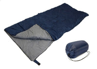 SLEEPING BAG - 20+ Degrees F- NAVY BLUE - CAMPING GEAR - Carrying Bag NEW
