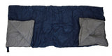 SLEEPING BAG - 20+ Degrees F- NAVY BLUE - CAMPING GEAR - Carrying Bag NEW