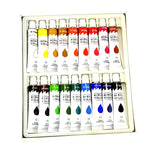 18 Color Acrylic Paint Set Easy to use Tubes for Beginners Students Professional Artist Painting Rainbow Non Toxic Art Kit great for Canvas Rocks Fabric Wooden Craft Projects