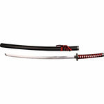 BladesUSA SW-68 Series Samurai Sword with Cord-Wrapped Handle, Wood Scabbard, 40-Inch Overall