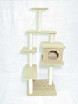 NEW Huge CAT Castle SCRATCHER 5 Platforms + Cubby Hole