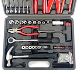 50 pc General Household Hand Tool Kit + Fasteners with Tool Box Storage Case for Apartment, Garage, Dorm and Office